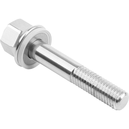 M8 Hex Head Cap Screw, Polished 316 Stainless Steel, 70 Mm L